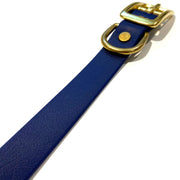 Navy Blue | Vegan Leather Collar - Wag Swag Brand Inc
