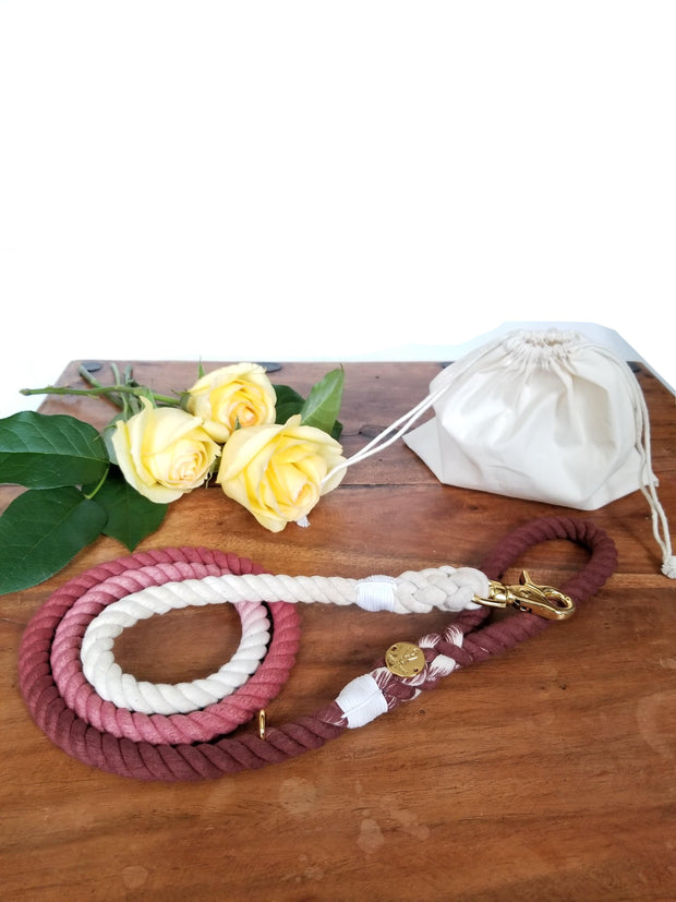 Chianti | Cotton Rope Leash - Wag Swag Brand Inc