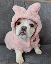 Fleece Dog Coat Teddy Pink - Wag Swag Brand Inc