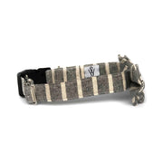 Wag Swag Brand | Bow Tie Dog Collar | Grey Stripes