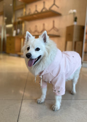 pink dog rain jacket american eskimo