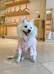 pink dog rain jacket