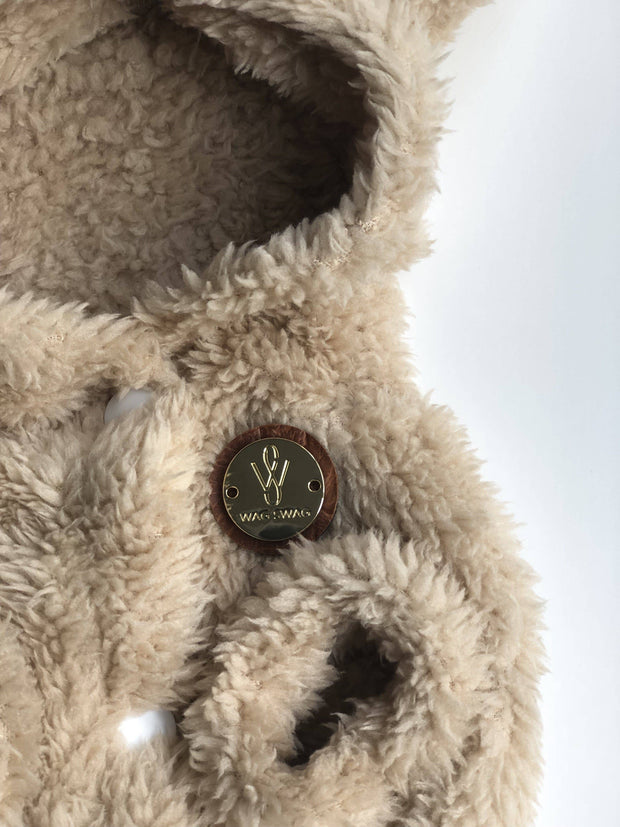 Fleece Dog Sweater - Teddy Brown - Wag Swag Brand Inc