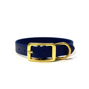 Navy Blue | Vegan Leather Collar - Wag Swag Brand Inc