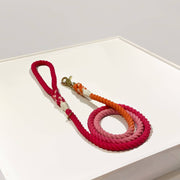 Pink Orange Ombre | Cotton Rope Leash - Wag Swag Brand Inc