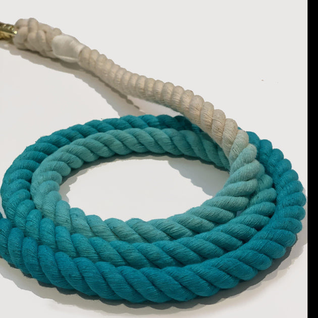 Wag Swag Rope Leash Teal– Wag Swag Brand Inc